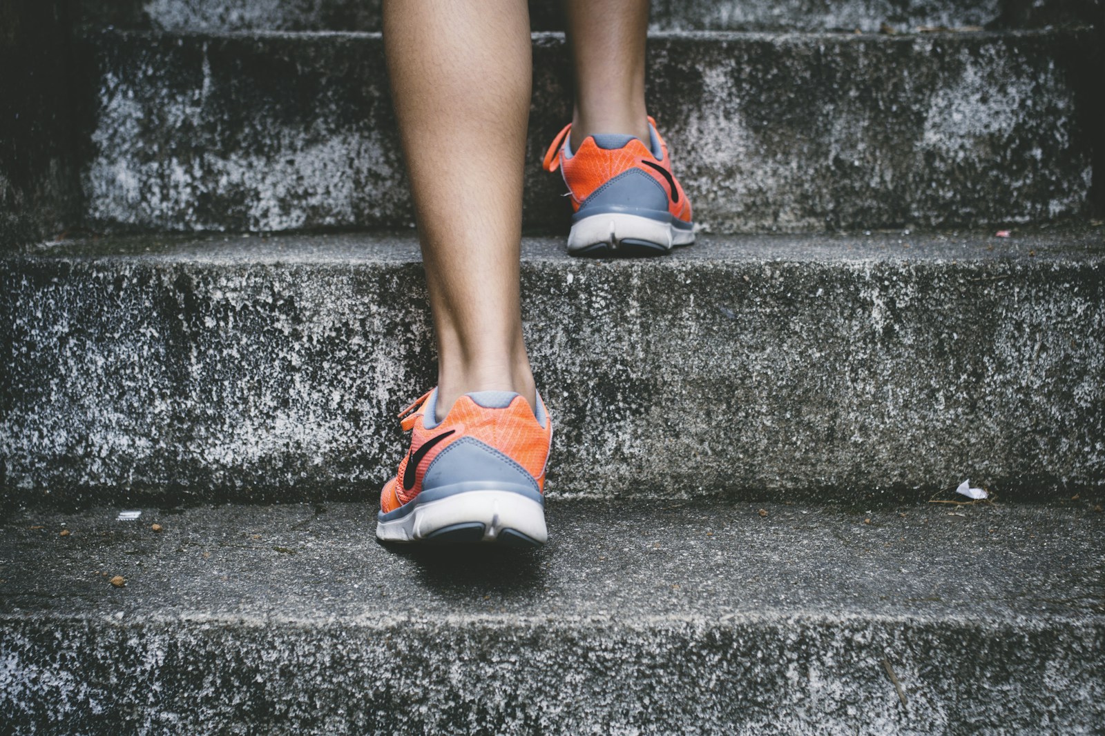Runner training outdoors